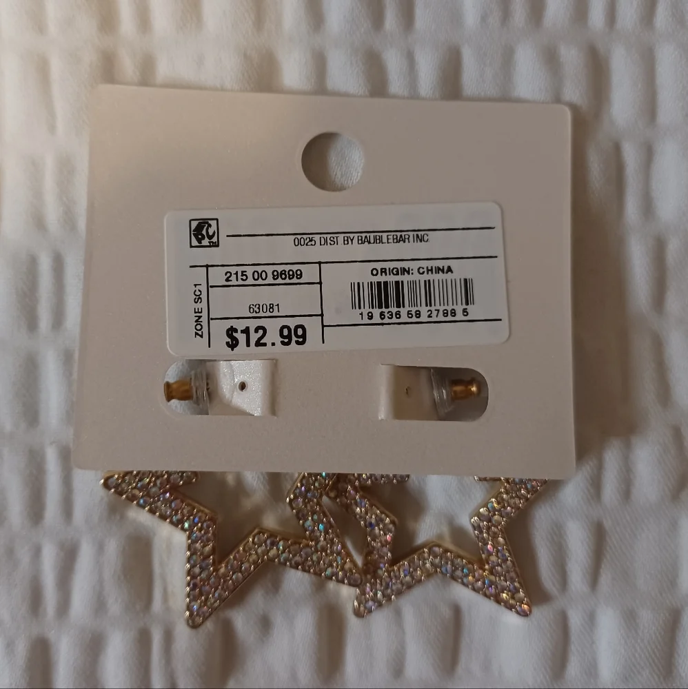 Universal Thread Wristlet & Sugarfix by baublebar Star Earrings NWT